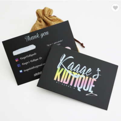 Custom Logo High Quality birthday cards Thank You Cards for small business