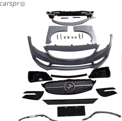 Trendy W205 PP Body kit For Mercedes W205 Body Kit Class C With Exhaust Tips Car Bumpers / 2