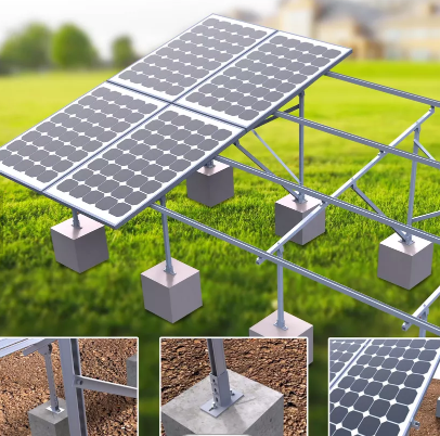 Pv Structure Waterproof Aluminium Screw Bracket System Solar Panel Racking Systems Mount Solar Groun / 3