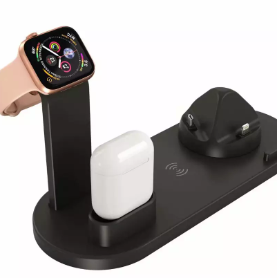 Multi device QI Fast Wireless Charging Dock All in One Wireless Charging Stand 6 in 1 Wireless Charg / 2