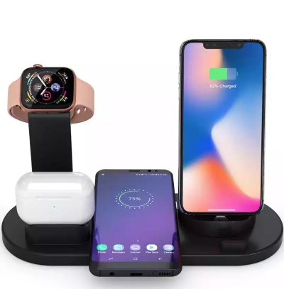 Multi device QI Fast Wireless Charging Dock All in One Wireless Charging Stand 6 in 1 Wireless Charg / 1