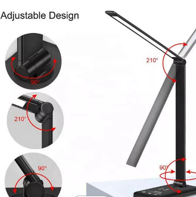 Multifunctional Modern Smart Usb Wireless Charging Desk Lamp Portable Adjustable Foldable Office Tab / 2