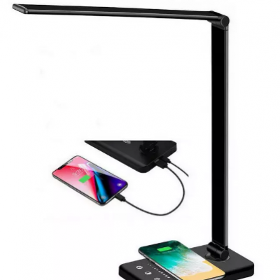 Multifunctional Modern Smart Usb Wireless Charging Desk Lamp Portable Adjustable Foldable Office Tab