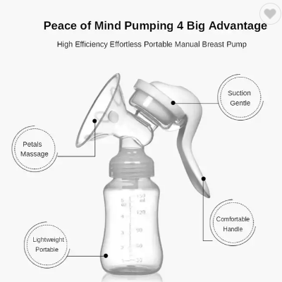 2022 Factory Wholesale High Quality Breast Pump Portable Breast Pump Manual Breast Pump / 2