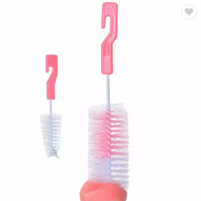 Popular cup cleaning brush double sided cleaning brush nylon brush for cleaning