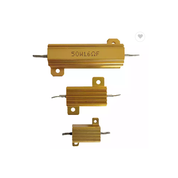 High Power Variable Resistor 50W 220R Gold Aluminium Resistors / 3