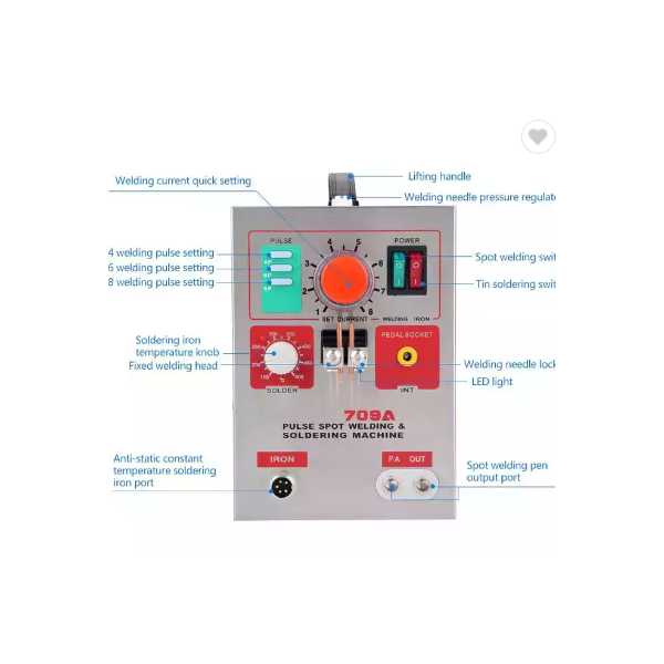 1.5kw Sunkko 709a 220/110v Battery Spot Welder With 70b Welder Pen Spot Welding Machine For 18650 21 / 3