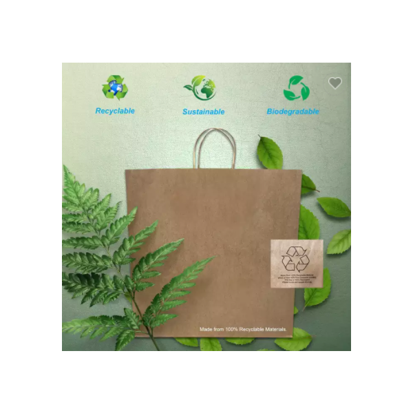 Kraft Paper Bags with Twisted Handles 18x7x18.75 inches / 3