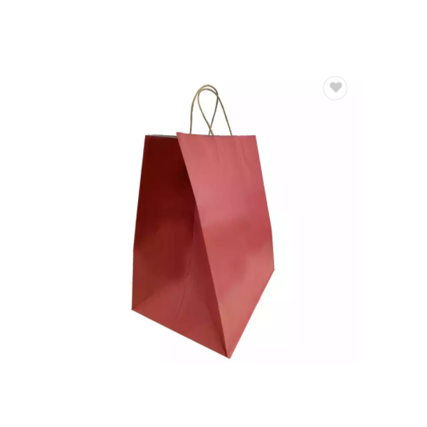 Burgundy Paper Bags with Twisted Handles 14x10x15.75 inches / 3