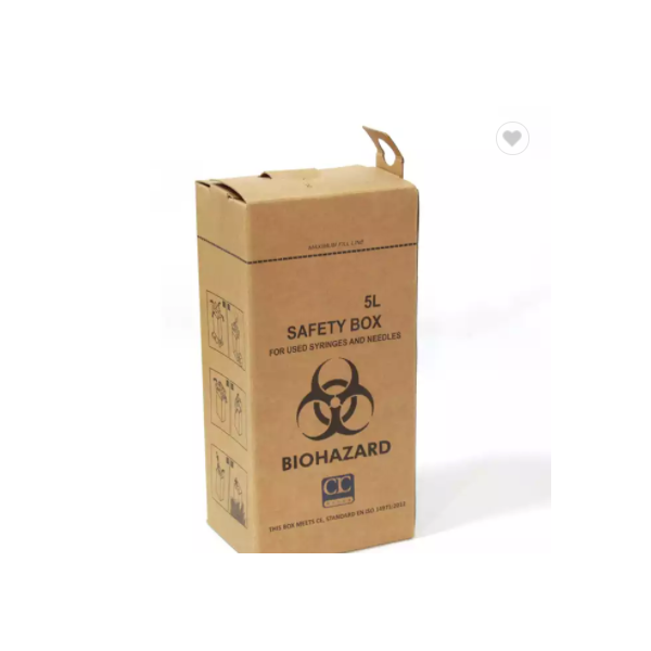 5l 10L safety box Medical Waste Collection Safety Boxes Cardboard Sharps Disposable Incinerator box / 2