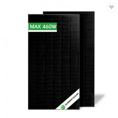 solar panel manufacturers black 400w 440w 460w mono solar panels off grid on grid hybrid system