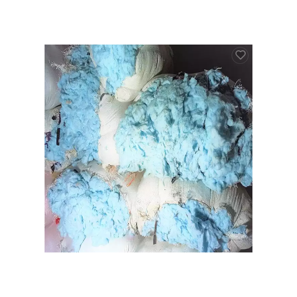 A ONE QUALITY RECYCLED COTTON FIBER FOR SPINNING AND BEDDING FILLING MATERIAL DIRECT FROM- Manufactu / 2