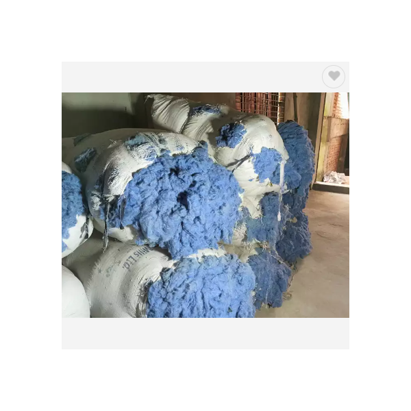 A ONE QUALITY DENIM RECYCLED COTTON FIBER FOR SPINNING AND BEDDING FILLING MATERIAL DIRECT FROM- Man / 3