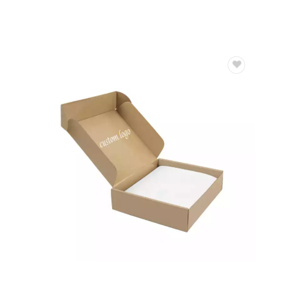 Eco Friendly Durable Natural Custom Logo Pack Folding Shipping Mailing Kraft Paper Carton Box / 2