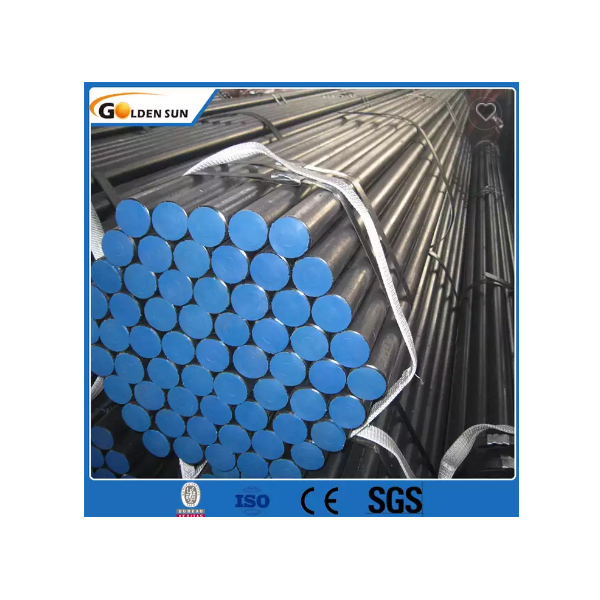 Ms Steel ERW carbon ASTM A53 black iron pipe welded sch40 steel pipe for building material / 3