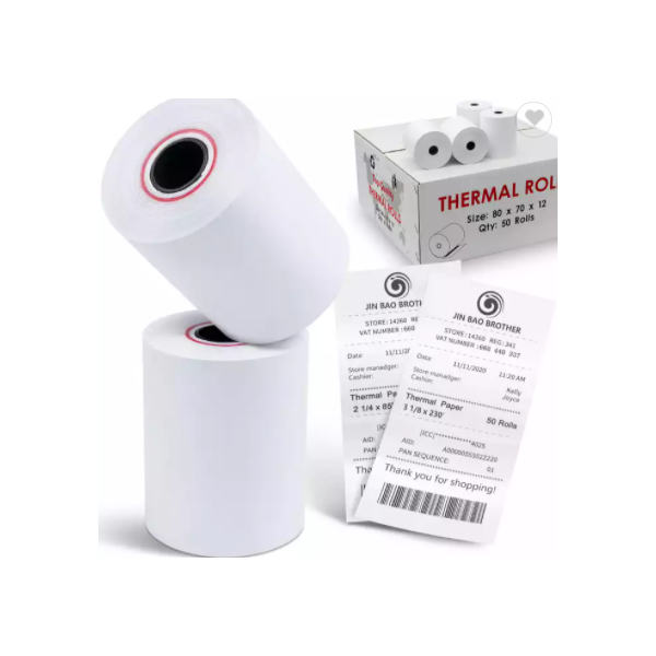 Manufacture Custom High Quality 80mm Series Cash Register Roll 80*70mm Receipt Thermal Paper Roll / 3