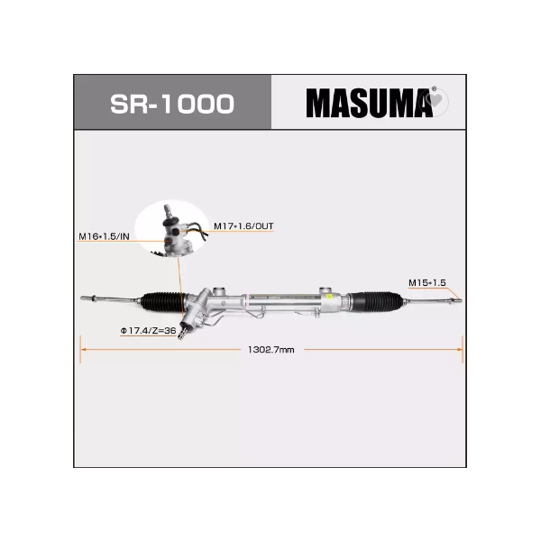 SR-1000 MASUMA 44200-0K030 44200-0K050 44200-0K760 Hydraulic RHD Auto steering gear, Power Steering  / 2