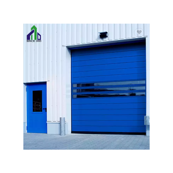 High Performance Speed Rolling Shutters Industrial Steel Doors with View Windows / 2