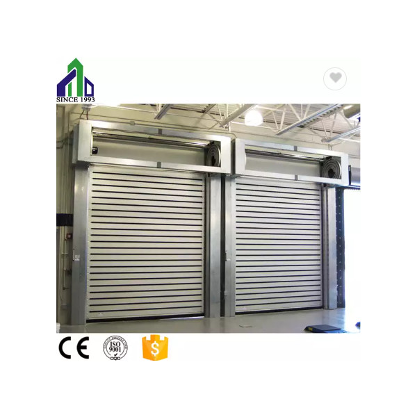 High Performance Speed Rolling Shutters Industrial Steel Doors with View Windows / 3