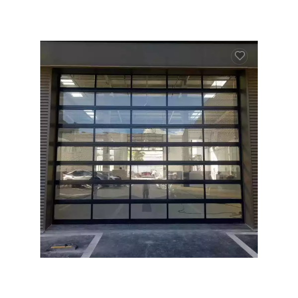 Manufacturer Customized Modern Style Automatic Sectional Glass Garage Door For Home Building / 1