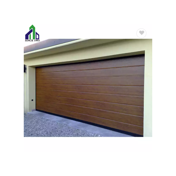 American style Insulated residential brown garage door motorized gate portone sezionale garage door / 1