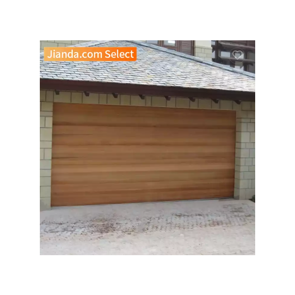 American style Insulated residential brown garage door motorized gate portone sezionale garage door / 3