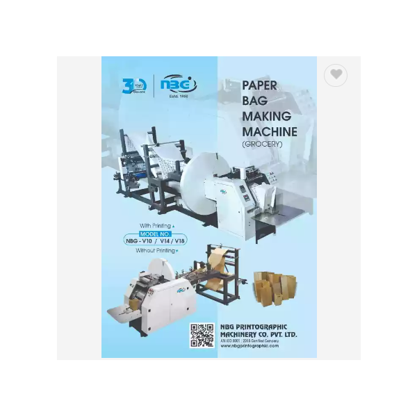 hot selling paper bag machine with printing luxury paper bag machine Semi-automatic paper bag machin / 3