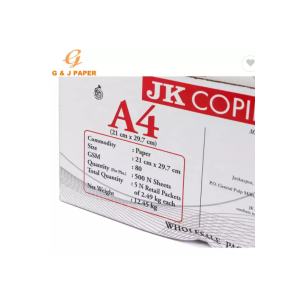 Professional Office 80gsm JK A4 Size Copier Paper / 2