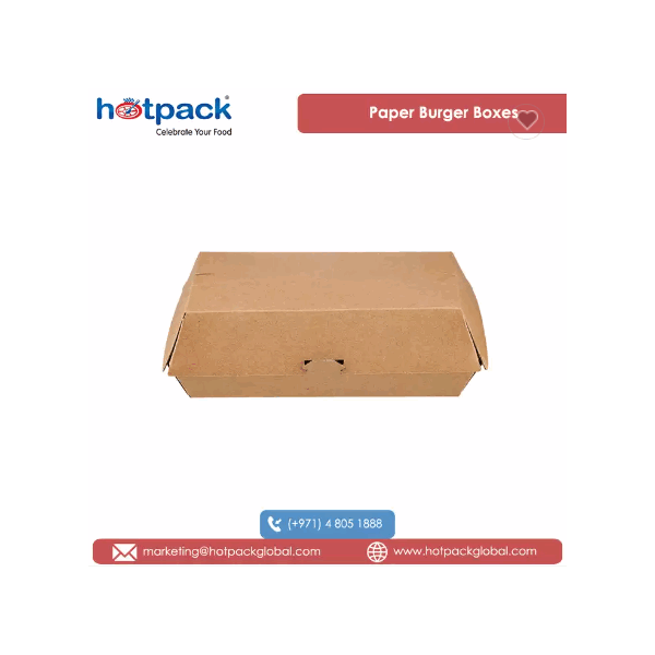 2022 Top Selling 100% Recyclable Takeaways Kraft Flute Material Made Compostable Paper Burger Boxes  / 3