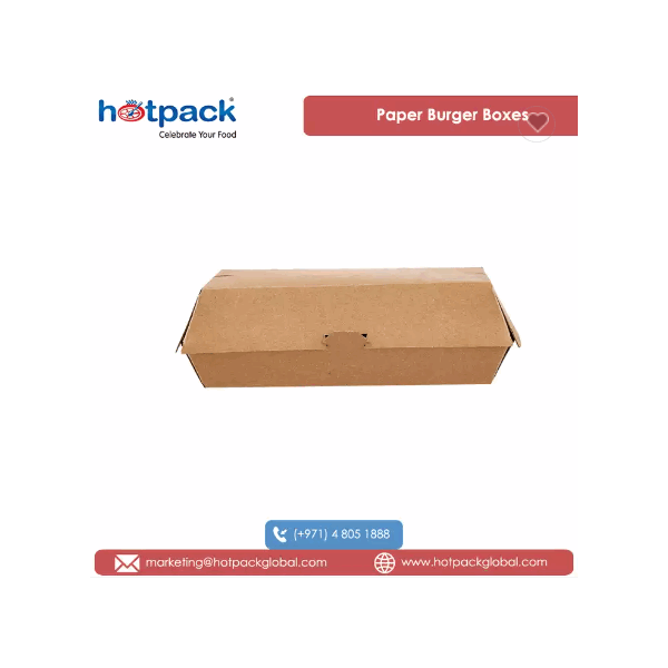 2022 Top Selling 100% Recyclable Takeaways Kraft Flute Material Made Compostable Paper Burger Boxes  / 1