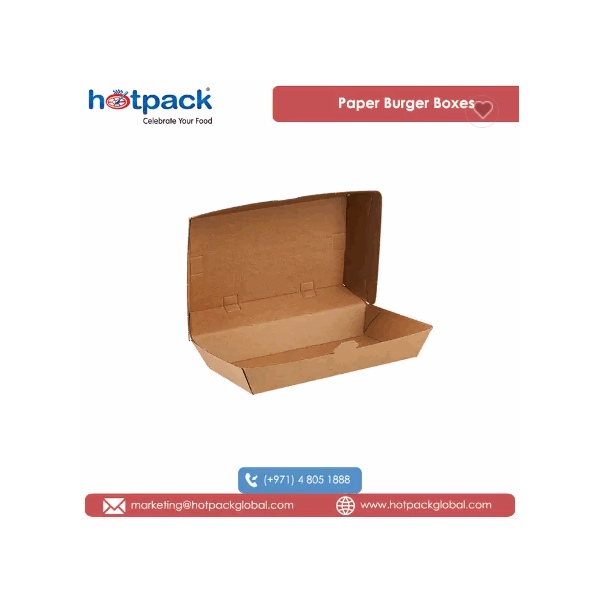 2022 Top Selling 100% Recyclable Takeaways Kraft Flute Material Made Compostable Paper Burger Boxes  / 5