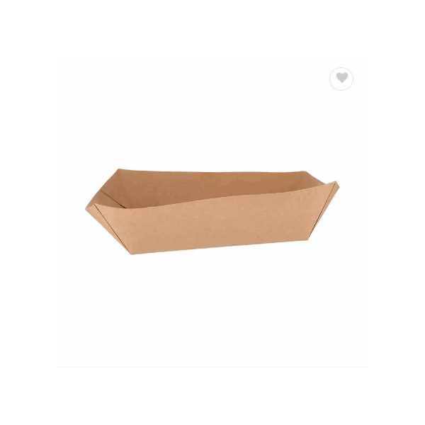 Recyclable Quality Large Size Kraft Paper Boat Trays FBB from UAE Origin for Food Packaging Dine-ins / 1