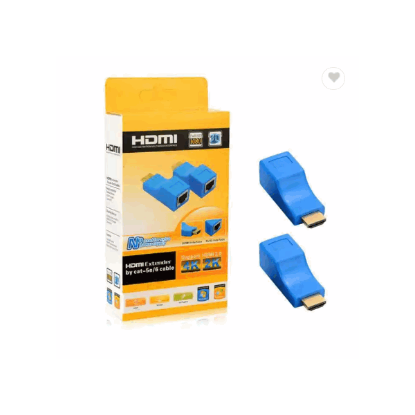 1 Pair RJ45 4K HDMI Compatible Extender Extension up to 30m Over CAT5e / 6 UTP LAN Ethernet Cable Po / 4