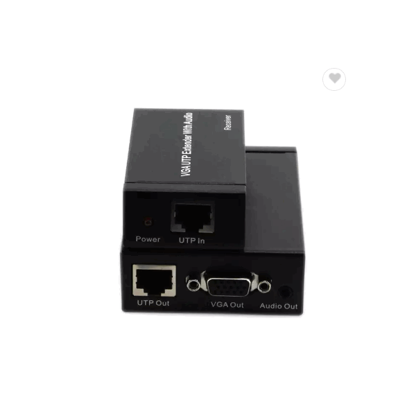 HD 1080p 300m VGA Utp Extender 1x1 with Audio converter up to 1000ft for HDTV Notebook / 5