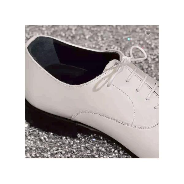 Elegant Shoes Made in Italy - Brogues Men Shoes White - Top Men Dress Shoes Italian Leather - Trendy / 4