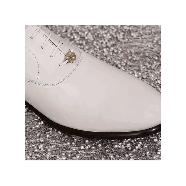 Elegant Shoes Made in Italy - Brogues Men Shoes White - Top Men Dress Shoes Italian Leather - Trendy / 3