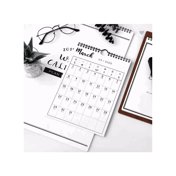 2022 calendar custom Desk calendar wall calendar daily planner / 4