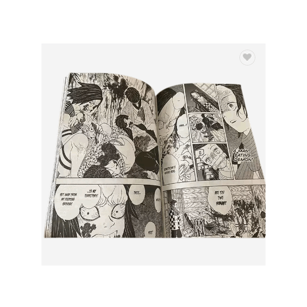 Full color hardcover or softcover anime book manga comic children reading books custom printing serv / 6