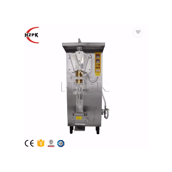hzpk automatic juice bag liquid water sachet filler pouch vertical form fill seal packing machines / 2