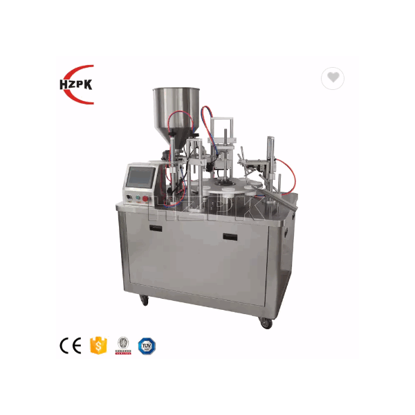 HZPK Semi-automatic plastic composite tube filling and sealing machine for Cosmetics, daily necessit / 3