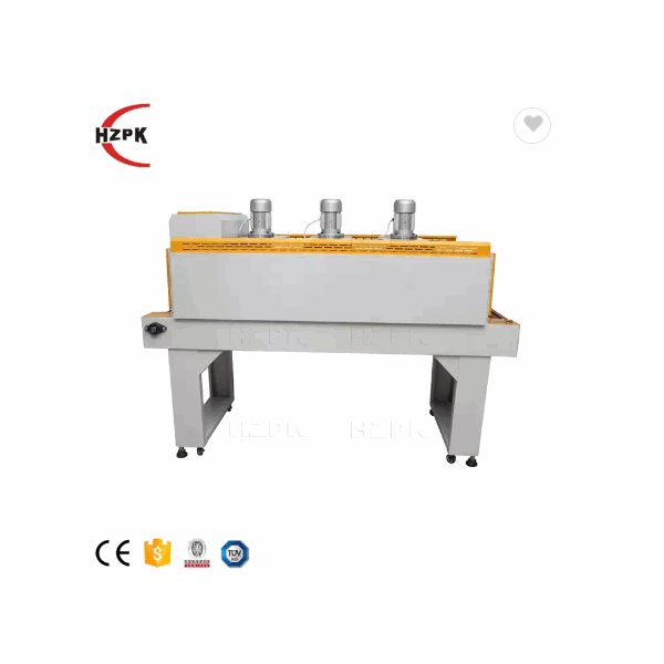 hzpk automatic bottles box carton textbook paper film heat sealing cutting thermal shrink tunnel wra / 2