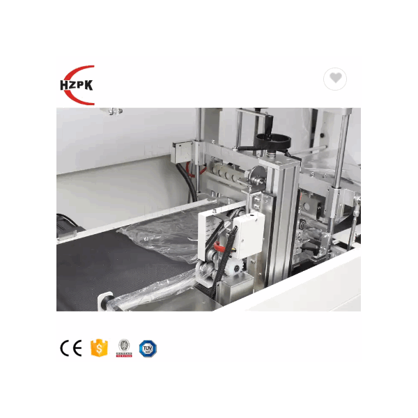 hzpk automatic bottles box carton textbook paper film heat sealing cutting thermal shrink tunnel wra / 6