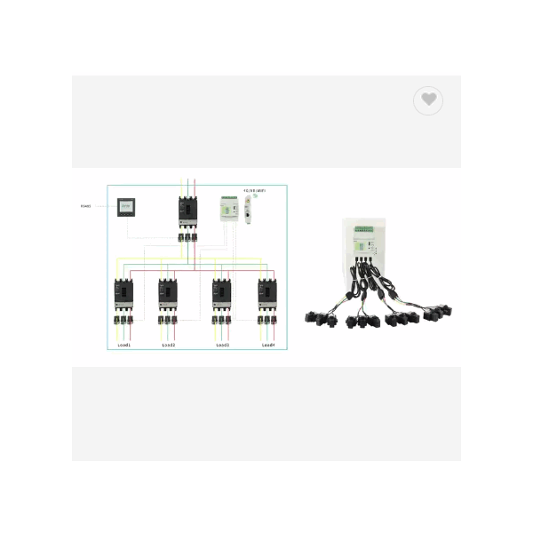 Acrel 220V 400A 4 Circuits AC Three Phase Kwh Meter Come With 12 Split Type CTs measuring kWh kVarh  / 6