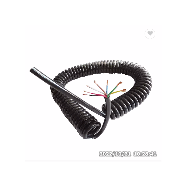 7 core high quality Flexible Spiral Coiled Wire Cable Telephone Spring Copper Bare Cooper Heating St / 4