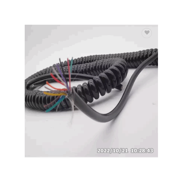 7 core high quality Flexible Spiral Coiled Wire Cable Telephone Spring Copper Bare Cooper Heating St / 6