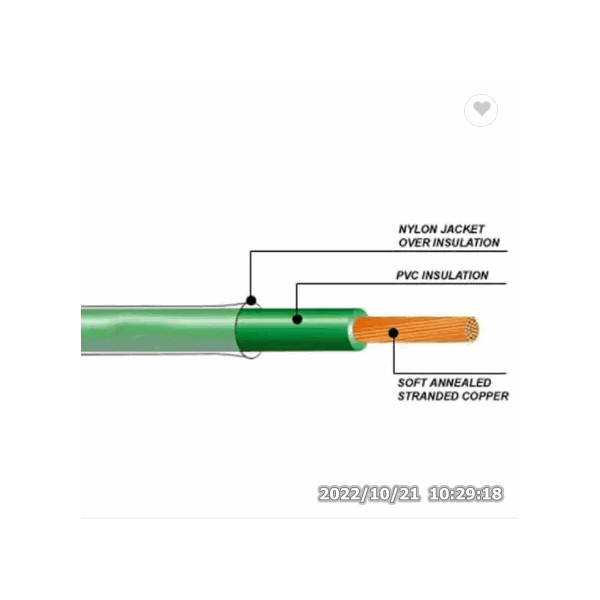 Wholesale Factory Supply THHN Wire Copper 8 10 12 14 16 AWG THHN Electrical Wire Nylon Cable Wire / 5