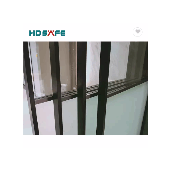 French office 8mm frosted glass sliding door 4 panels black frame aluminum soft closing interior sli / 3