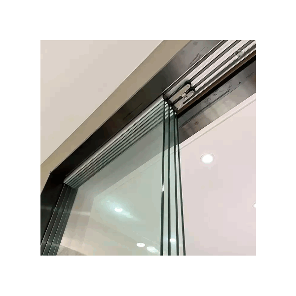 Commerical 4 panels frameless glass door modern balcony sliding glass door for villa house large gla / 4