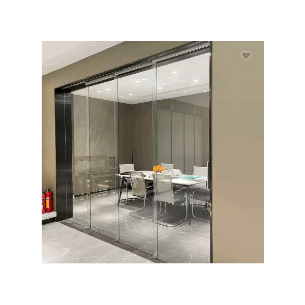 8-12mm Frameless Glass Interior Sliding Door House Hotel Project Office Room Partition Panoramic Sta / 6