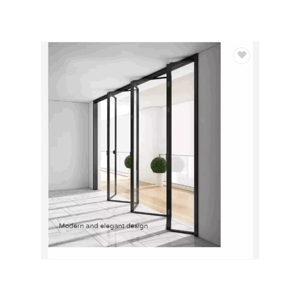 HDSAFE Aluminium Interior Bifold Doors Exterior Patio Glass Partition Door Balcony Large Insulating  / 4